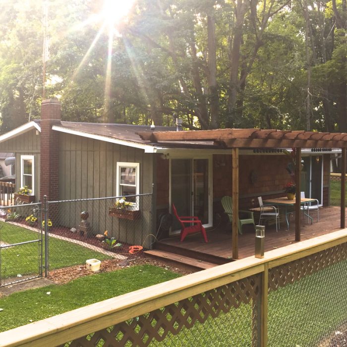 Backyard from trailside