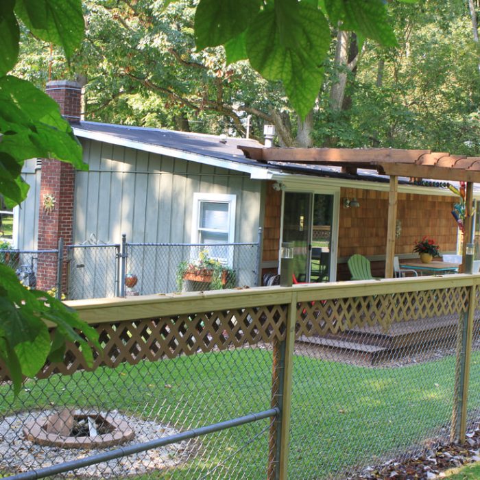 Backyard from trailside