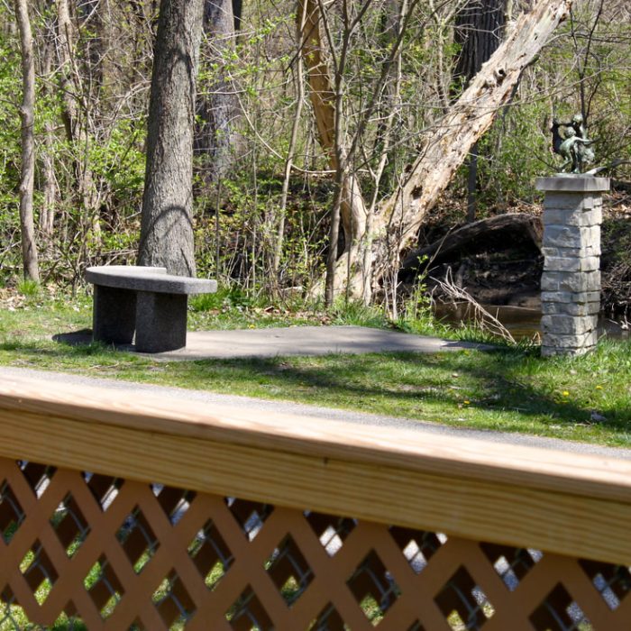 Statue Art, Trail, Creek
