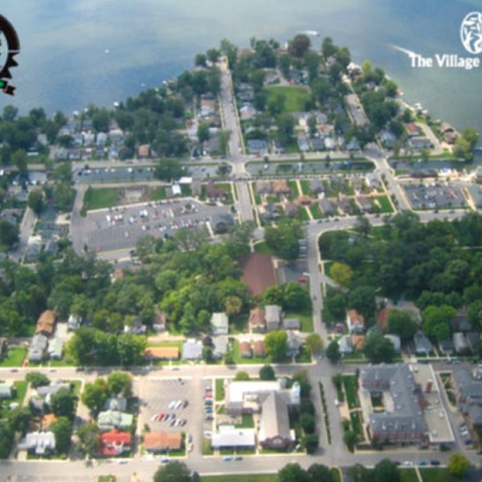 Aerial view of The Village, Canal, Island
